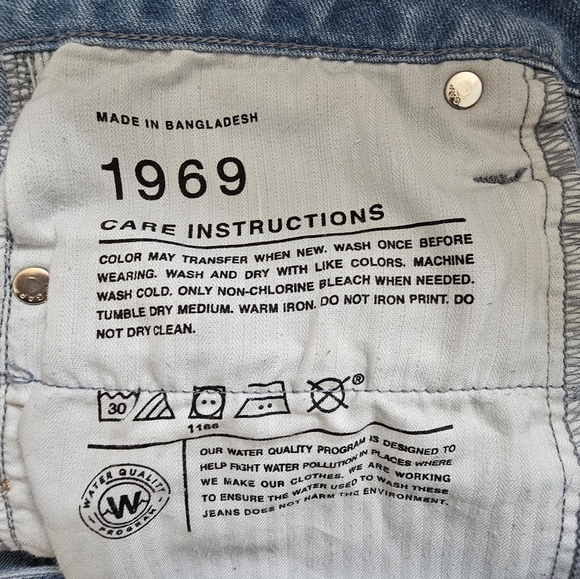 GAP 1969 Size 31 Regular Real Straight Jeans - Picture 3 of 5